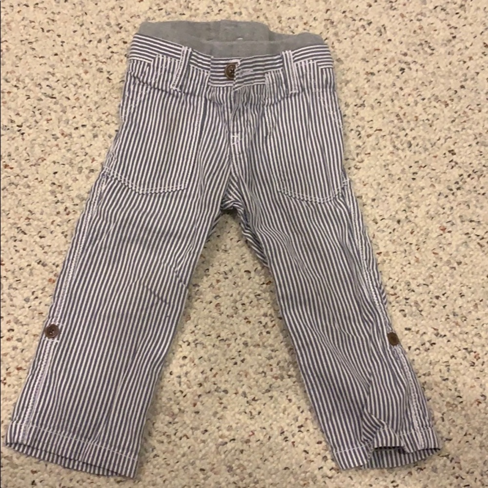 Gap grey stripe pants